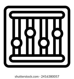Care reading toy icon outline vector. Young recreation. Nanny family