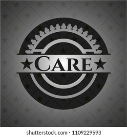 Care realistic dark emblem