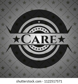 Care realistic dark emblem