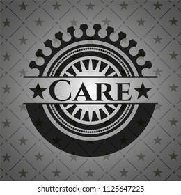 Care realistic dark emblem