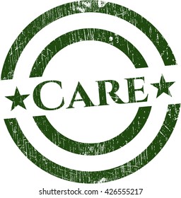 Care rubber stamp