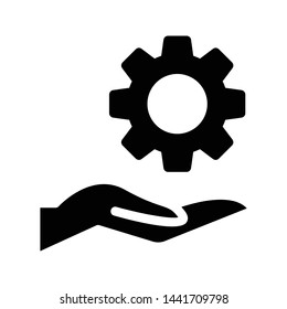 care setting glyph flat vector icon