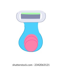 care shaver handle cartoon. blade shave, machine steel, trimmer equipment care shaver handle sign. isolated symbol vector illustration