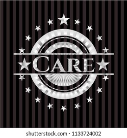 Care silver shiny emblem