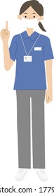 El personal de atención médica plantea una ilustración vectorial