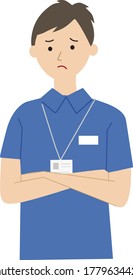 El personal de atención médica plantea una ilustración vectorial