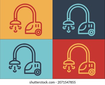 Care Steam Cleaner Logo, Simple Flat Icon of service,cleaner,cleaning