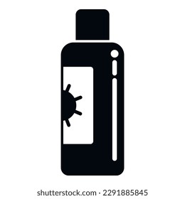 Care sunscreen bottle icon simple vector. Spa sun. Skin body