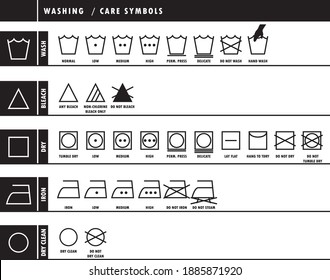 Care Symbols, Washing Symbols, Washing Icons, Care Icons