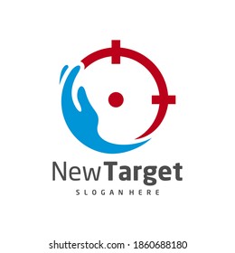 
Care Target Logo, Vektorvorlage, Creative Target Logo Design Konzepte, Symbol, Illustration