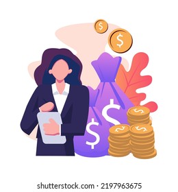 Care tax credit flat style illustration design