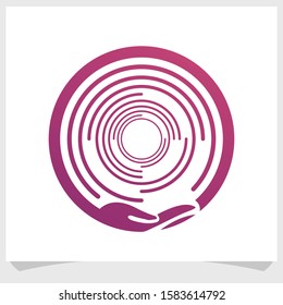 care technology logo design inspirations, technology logo design vector