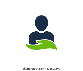 Care User Icon Logo Design Element