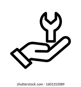 care vector color line icon 