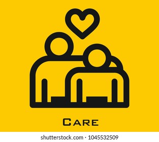 Care vector icon