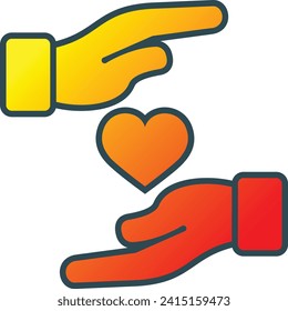 Care vector icon. Can be used for printing, mobile and web applications.