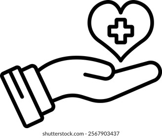 Care vector icon. Can be used for printing, mobile and web applications.