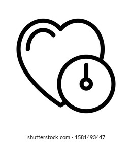 care vector thin line icon 