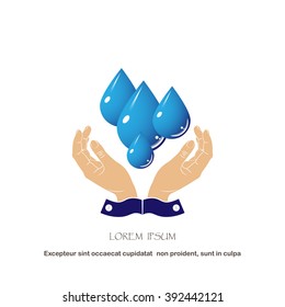  care of water  , vector, icon