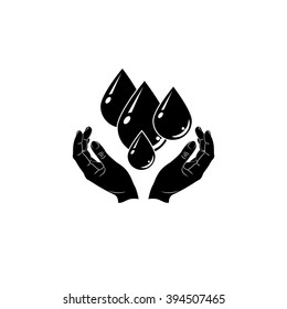care of water , vector, icon
