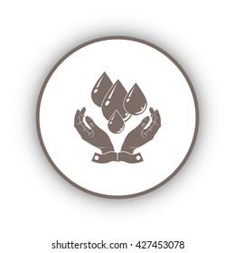 care of water , vector, icon