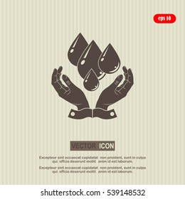 care of water , vector, icon