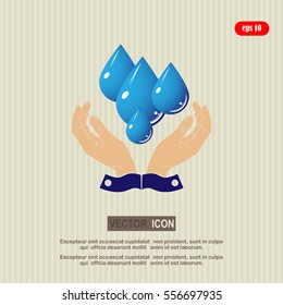 care of water , vector, icon