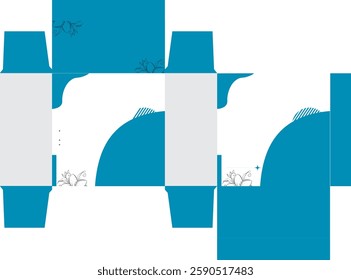 Careem box die cut template