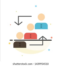 Career, Advancement, Employee, Ladder, Promotion, Staff, Work Abstract Flat Color Icon Template