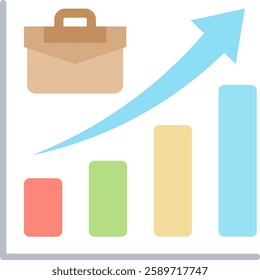 Career Advancement Icon Element For Design
