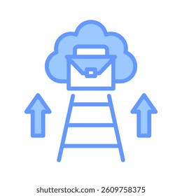 Career Advancement Icon Element for Design