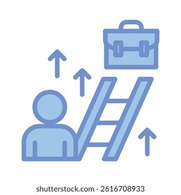 Career Advancement Icon Element For Design