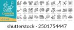 Career Advancement icon. Career Growth, Advancement Icons, Professional Development, Career Promotion and Skill Enhancement