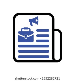 Career advertisement Icon, Vector graphics