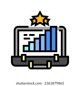 career aspirations interview job color icon vector. career aspirations interview job sign. isolated symbol illustration