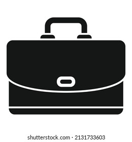 Icono de maletín profesional simple vector. Bolsa de trabajo. Bolso de mano del administrador