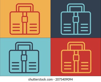 Career Briefcase Logo Template, Simple Flat Icon of career,business,briefcase