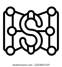Career business icon outline vector. Check main. Take top