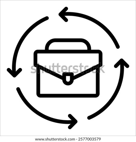 Career Change Icon Element For Design