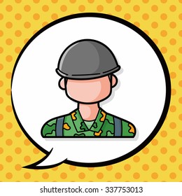 career character doodle, speech bubble