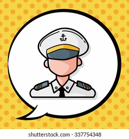 career character doodle, speech bubble