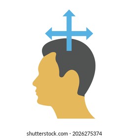 Icono vectorial plano de elección de carrera que puede fácilmente modificar o editar 