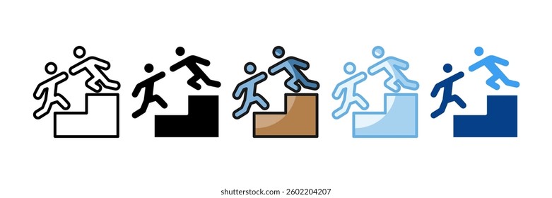 Career Coaching Icon Set Multiple Style Collection