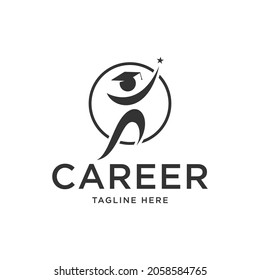 Career Coaching Logo Design Vector Template