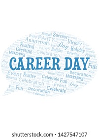 Career Day Word Cloud Wordcloud Made Stock Vector (Royalty Free ...