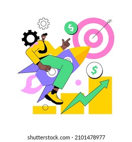 Career Development Abstract Concept Vector Illustration. Career Change, Manage Successful Alternative Career, Retraining For A New Job, Employee Performance, Job Responsibility Abstract Metaphor.