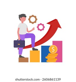 Career Development For Future Growth Vector Illustration