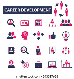 career development  icons, signs vector concept set for infographics, mobile, website, application
