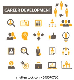 career development  icons, signs vector concept set for infographics, mobile, website, application
