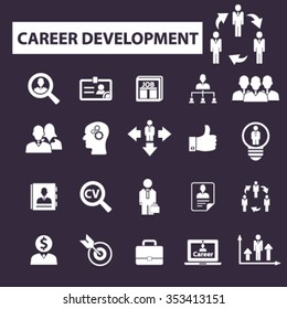 career development  icons, signs vector concept set for infographics, mobile, website, application
